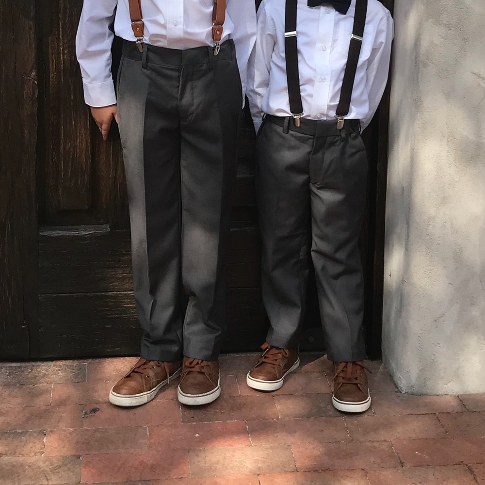 Boy’s dress pants & suspenders